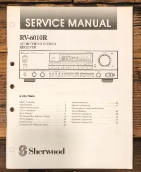 RX-6010R SHERWOOD Receiver Service Manual
