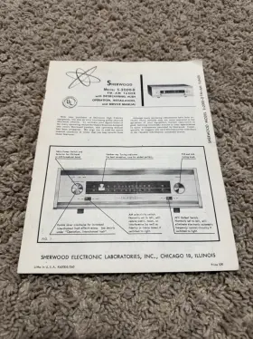 S-2000-II SHERWOOD Fm Am Tuner Operation Service Manual