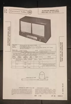 8013 SILVERTONE Am Receiver Wire Schematic Service Manual