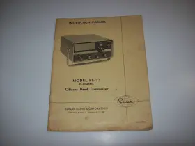 44-010-020C SONAR Citizens Radio Instruction Manual