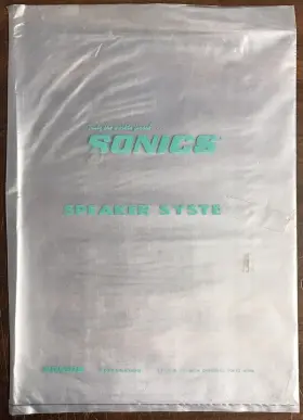 7203-30000 SONICS Speaker Sheet Instruction Manual #2