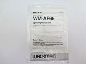 3-750-018-22 SONY Walkman Operating Radio Cassette Player