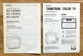 3-751 SONY Trinitron Tv Operating Instruct Manual #2