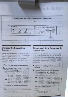 3-861-671-11 SONY Cd Changer Remote Operating Manual #2