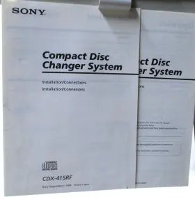 3-861-671-11 SONY Cd Changer Remote Operating Manual