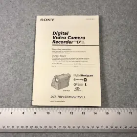 308036912 SONY Digital Video Camera Recorder Owners Manual