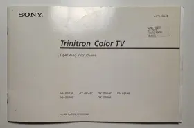4-075-599-21 SONY Manual Trinitron Tv