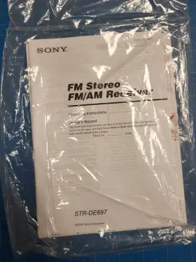 4-252-272-11 SONY Fm Stereo Am Receiver Operating Instruction