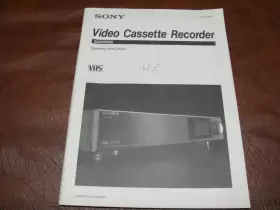 821000 SONY Hifi Vcr Vhs Cassette Player Owners Manual