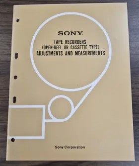 9-954-572-11 SONY Service Manual Tape Recorders Adjustments