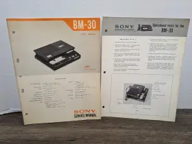 BM-30 SONY Service Manual Paper Repair