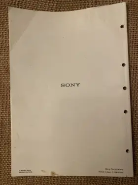 BVE-910 SONY Manual Broadcast #2