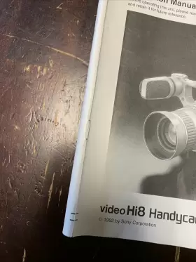 CCD-VX3 SONY Manual Video Camera Recorder Handycam Pro #2