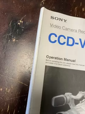 CCD-VX3 SONY Manual Video Camera Recorder Handycam Pro #3
