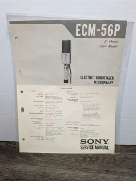 ECM-56P SONY Microphone Service Manual
