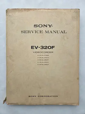 EV-320F SONY Videocorder Service Manual Paper