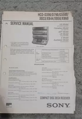 HCD-D390 SONY Service Manual