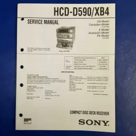 HCD-D590 SONY Service Manual
