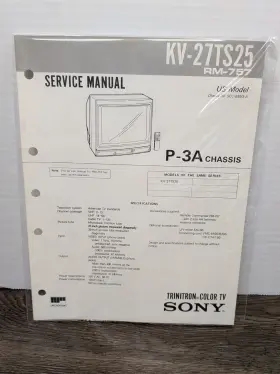 KV-27TS25 SONY Television Service Manual Repair