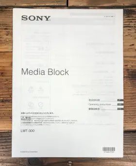 LMT-300 SONY Media Block Owners User Manual
