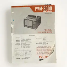 PVM-8000 SONY Trinitron Video Monitor Service Manual