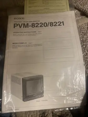 PVM-8820 SONY Operating Trinitron