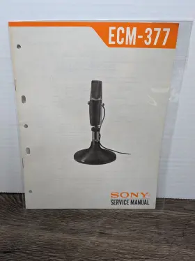 RCM-377 SONY Microphone Service Manual