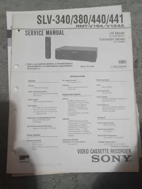 SLV-340 SONY Service Manual