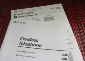 SPP-ER101 SONY Cordless Phone User Manual English Spanish #2