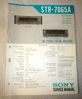 STR-7065A SONY Service Manual Schematics Copy