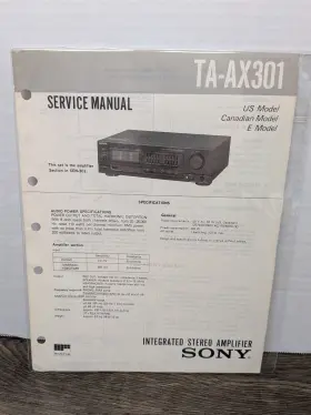 TA-AV301 SONY Amplifier Service Manual Repair