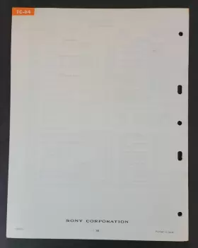 TC-84 SONY Cassette Tape Recorder Service Manual #2
