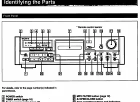TC-K909ES SONY Cassette Deck Owners Manual Service #3