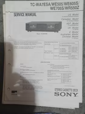 TC-WA7ESA SONY Service Manual