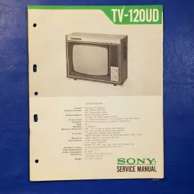 TV-120UD SONY Service Manual Paper Repair