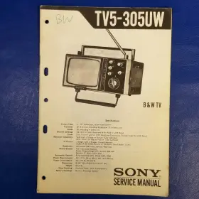 TV5-305UW SONY Service Manual Paper Repair
