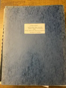 800C-P SPARTA-MATIC Technical Manual Record Playback Tape