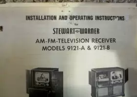 509277-B STEWART WARNER Am Fm Television Receiver Manual #2