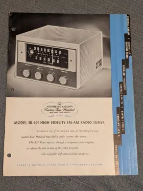 00001956 STROMBERG-CARLSON Catalog Fi Tube Amplifier Fm Am