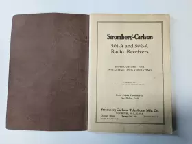 501-A STROMBERG-CARLSON Radio Receivers Book #2