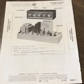 AR-425 STROMBERG-CARLSON Photofact Folder Manual Amplifier