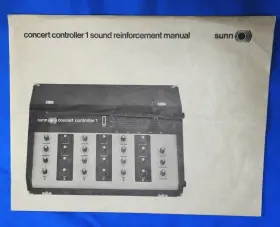 34-0007 SUNN Concert Controller Sound Reinforcement Manual