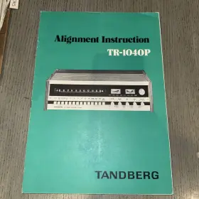 TR-1040P TANDBERG Receiver Alignment Manual