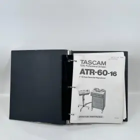 ATR-60-16 TASCAM Operation Manual Track Recorder Producer