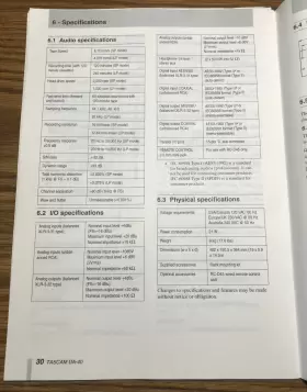 D00410900A TASCAM Digital Audio Tape Deck Owners Manual #2