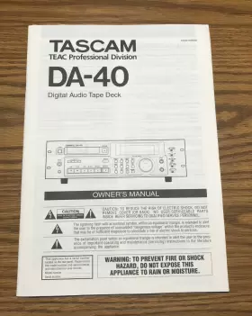 D00410900A TASCAM Digital Audio Tape Deck Owners Manual