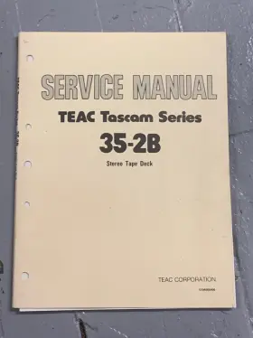 35-2B TEAC Tascam Reel Tape Deck Service Manual