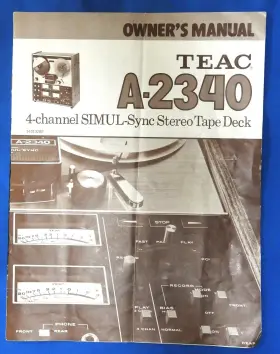 51013280 TEAC Simul Sync Stereo Tape Deck Owners Manual