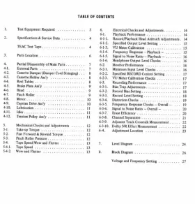 A-106 TEAC Tape Deck Service Manual #2