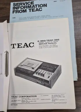 A-350 TEAC Cassette Service Manual